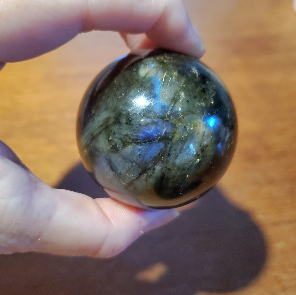 Labradorite Sphere Crystal - Picture 6 of 7